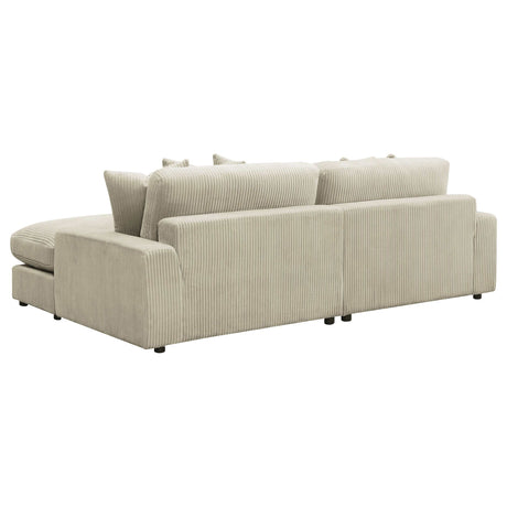Blaine Sand Reversible Chaise 2-Piece Sectional - Ornate Home