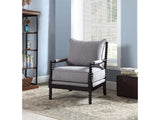 Blanchett Grey & Black Accent Chair - Ornate Home