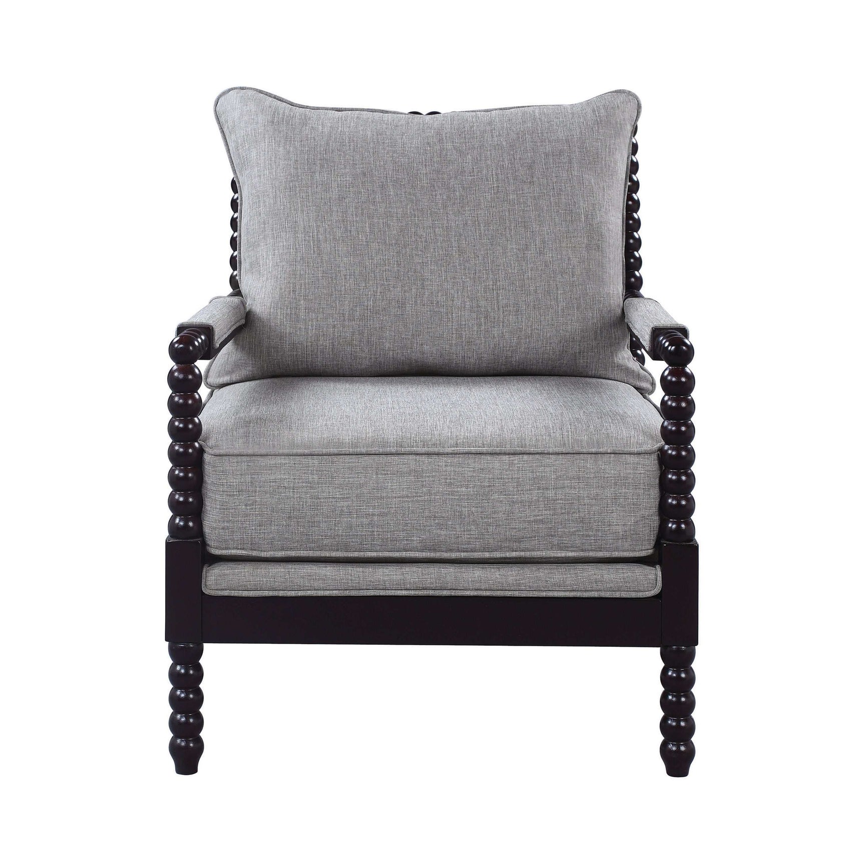 Blanchett Grey & Black Accent Chair - Ornate Home