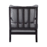 Blanchett Grey & Black Accent Chair - Ornate Home