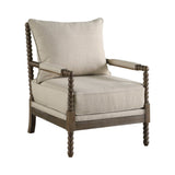 Blanchett Oatmeal & Natural Accent Chair - Ornate Home