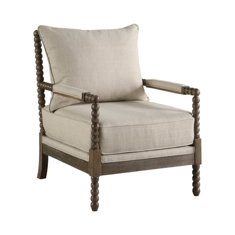 Blanchett Oatmeal & Natural Accent Chair - Ornate Home
