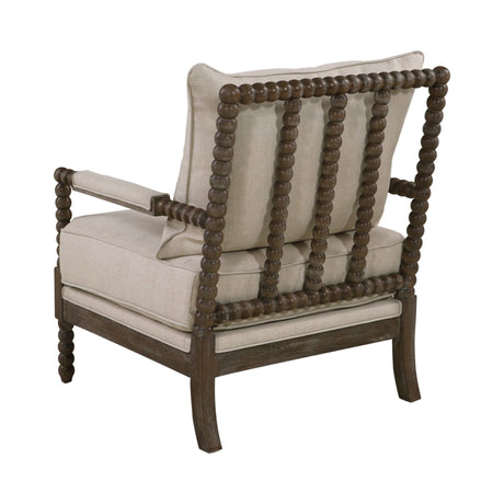 Blanchett Oatmeal & Natural Accent Chair - Ornate Home