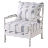 Blanchett White Accent Chair - Ornate Home