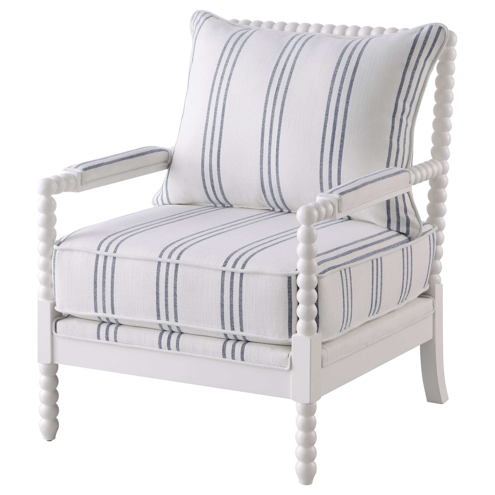 Blanchett White Accent Chair - Ornate Home
