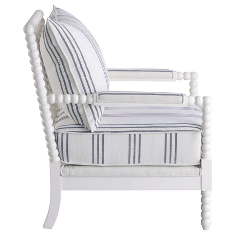 Blanchett White Accent Chair - Ornate Home