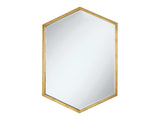 Bledel Gold Hexagon Shaped Mirror - Ornate Home