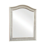 Bling Game Metallic Platinum Vanity Mirror w/ Arched Top - Ornate Home