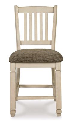 Bolanburg Antique White Bar Stool (Set of 2) - Ornate Home