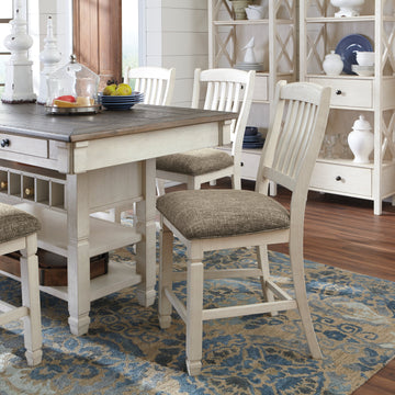 Bolanburg Counter Height Dining Table w/ Wine Rack - Ornate Home