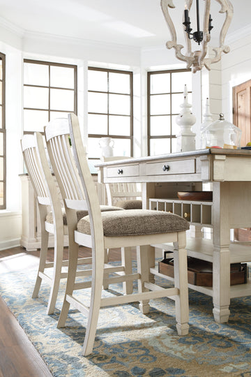 Bolanburg Counter Height Dining Table w/ Wine Rack - Ornate Home