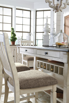 Bolanburg Counter Height Dining Table w/ Wine Rack - Ornate Home