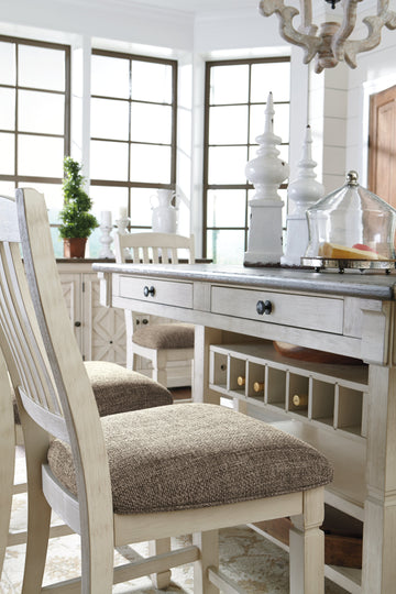 Bolanburg Counter Height Dining Table w/ Wine Rack - Ornate Home