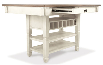 Bolanburg Counter Height Dining Table w/ Wine Rack - Ornate Home
