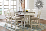 Bolanburg Counter Height Dining Table w/ Wine Rack - Ornate Home