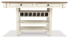 Bolanburg Counter Height Dining Table w/ Wine Rack - Ornate Home