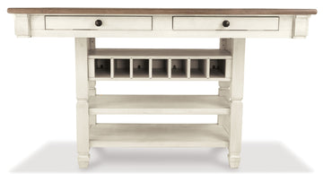 Bolanburg Counter Height Dining Table w/ Wine Rack - Ornate Home