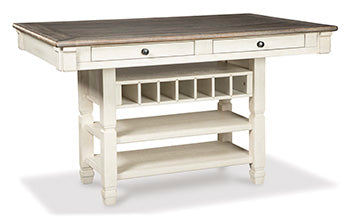 Bolanburg Counter Height Dining Table w/ Wine Rack - Ornate Home