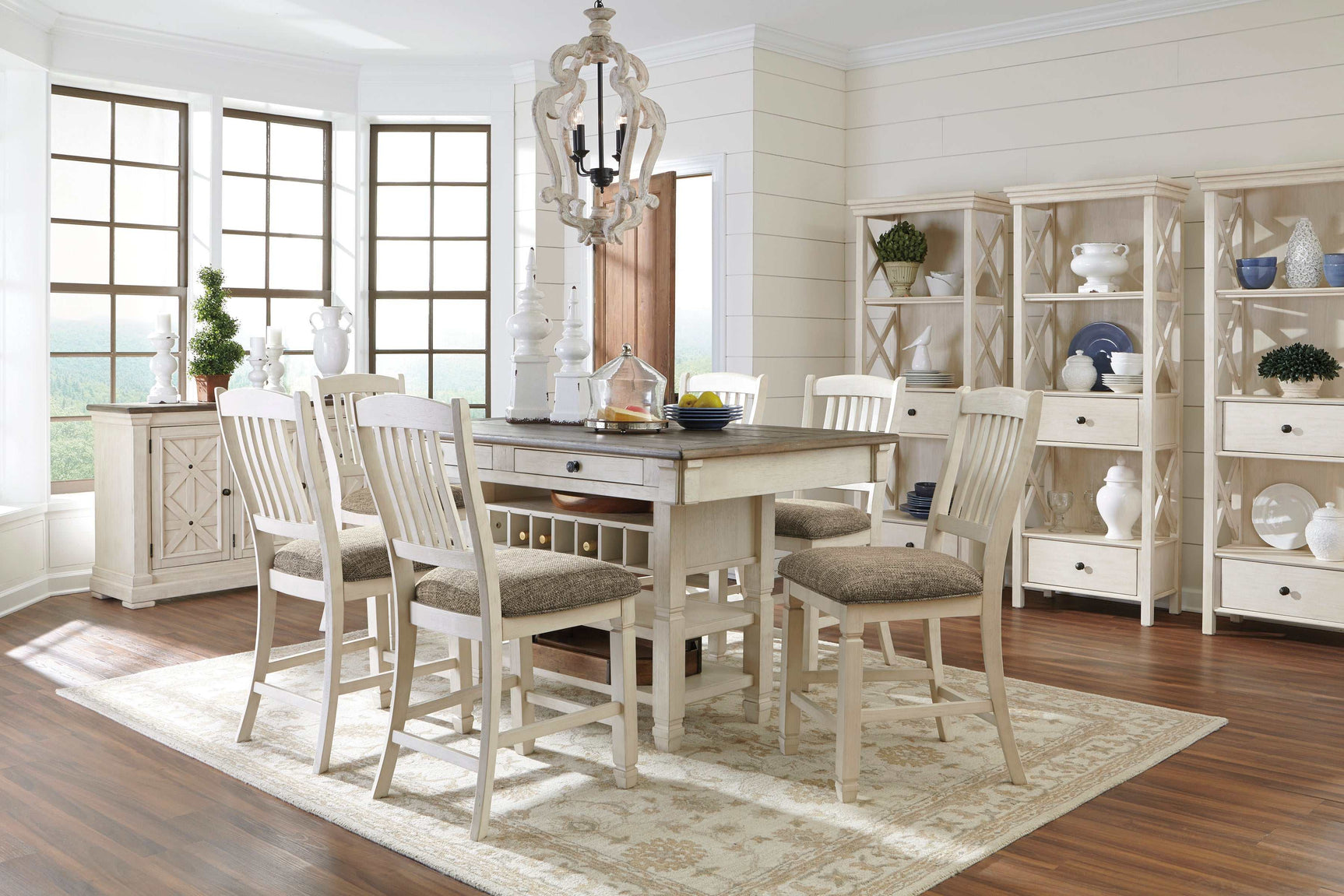 Bolanburg Two-Tone Counter Height Dining Room Set / 7pc - Ornate Home