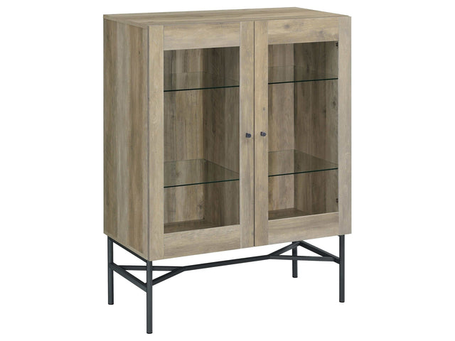 Bonilla Antique Pine Accent Cabinet - Ornate Home