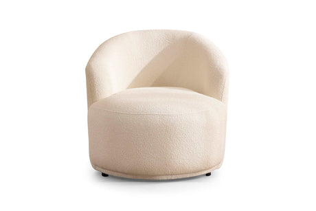 Bonita Ivory Boucle Accent Chair - Ornate Home