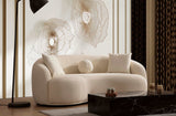Bonita Ivory Boucle Sofa & Loveseat - Ornate Home