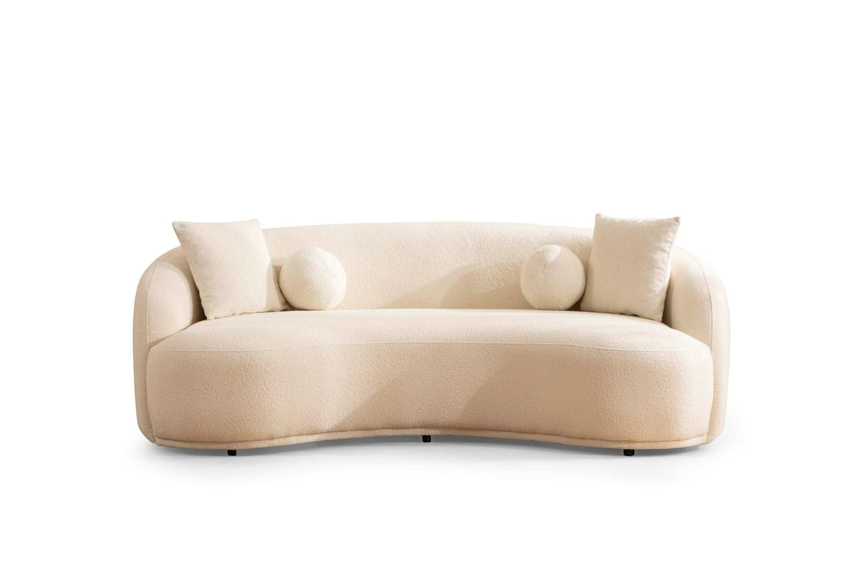 Bonita Ivory Boucle Sofa & Loveseat - Ornate Home