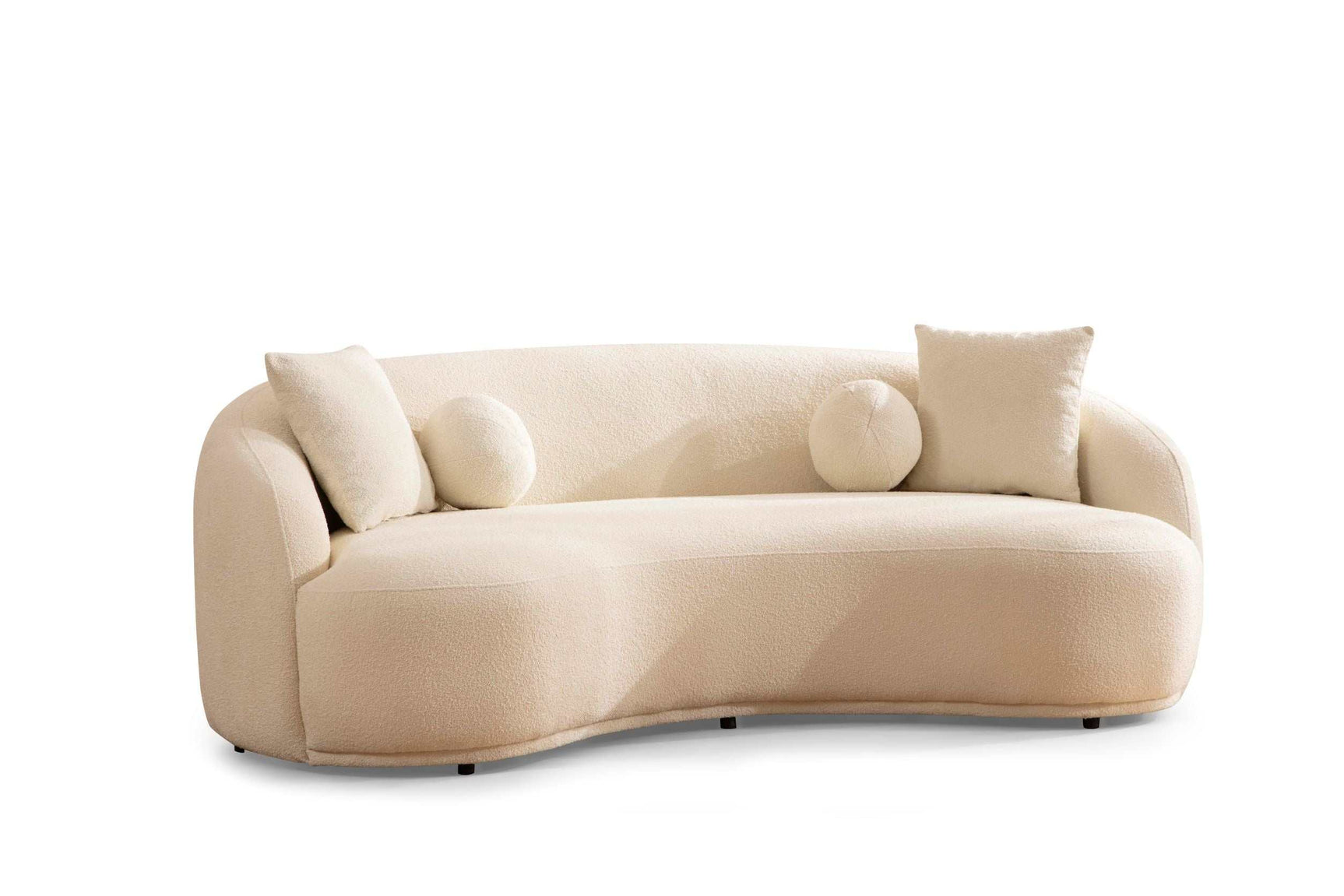 Bonita Ivory Boucle Sofa & Loveseat - Ornate Home