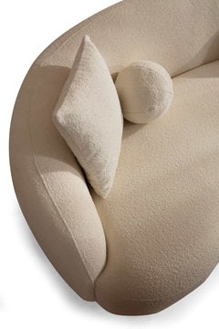 Bonita Ivory Boucle Sofa & Loveseat - Ornate Home
