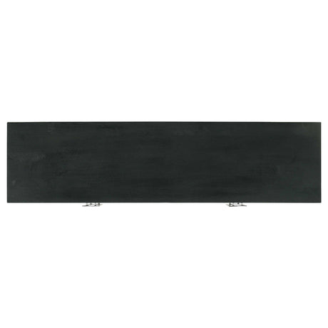 Borman Walnut / Black Accent Cabinet - Ornate Home