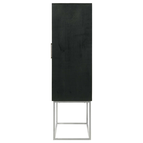 Borman Walnut / Black Bar Cabinet - Ornate Home