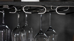 Borman Walnut / Black Bar Cabinet - Ornate Home