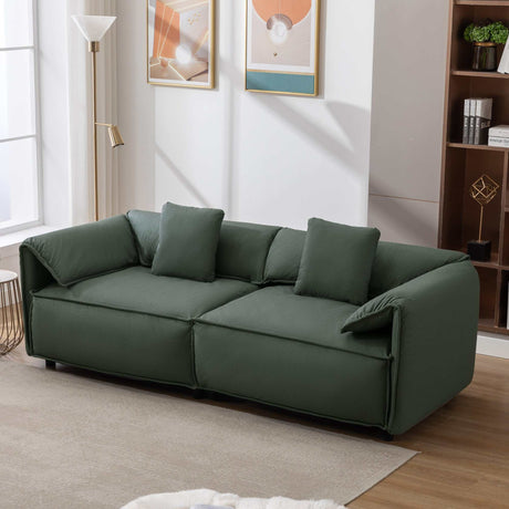 Boundary Modern 2-Piece Living Room Set Green - Ornate Home