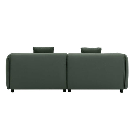 Boundary Modern 2-Piece Living Room Set Green - Ornate Home