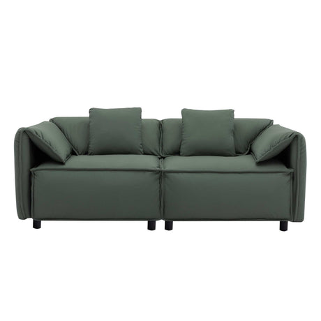 Boundary Modern 2-Piece Living Room Set Green - Ornate Home