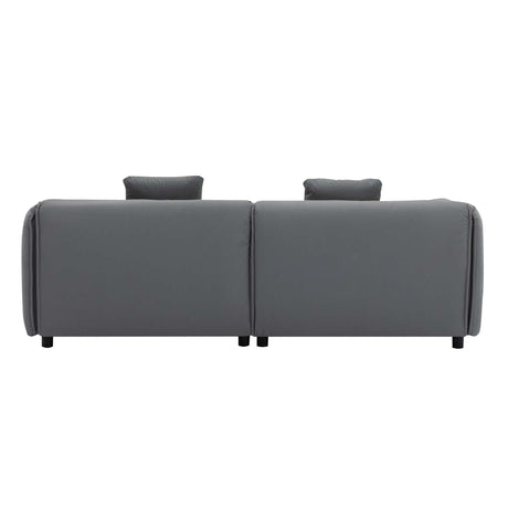 Boundary Modern 2-Piece Living Room Set Grey - Ornate Home