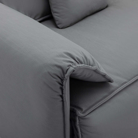 Boundary Modern 2-Piece Living Room Set Grey - Ornate Home