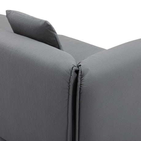 Boundary Modern 2-Piece Living Room Set Grey - Ornate Home