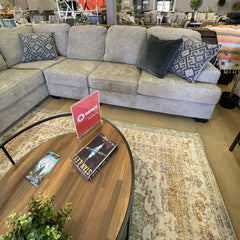 Bovarian Stone 3pc Sectional L Shape Sofa - Ornate Home