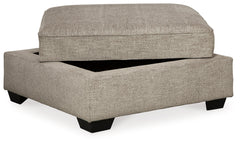 Bovarian Stone Ottoman w/ Storage - Ornate Home