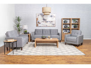 Bowen Grey 3 Pc Sofa Set - Ornate Home