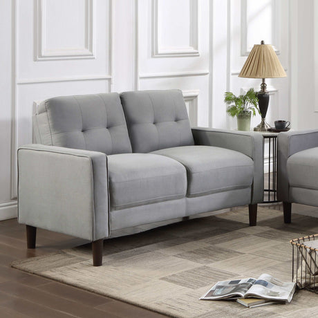 Bowen Grey Loveseat - Ornate Home