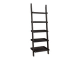 Bower Cappuccino 5 Shelf Ladder Bookcase - Ornate Home