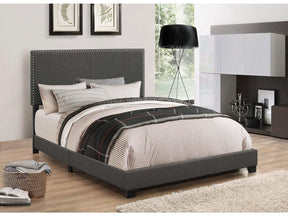Boyd Charcoal Full Panel Bed - Ornate Home