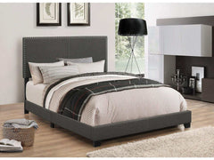 Boyd Charcoal Queen Panel Bed - Ornate Home