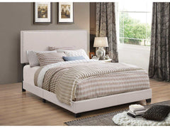 Boyd Ivory Queen Panel Bed - Ornate Home