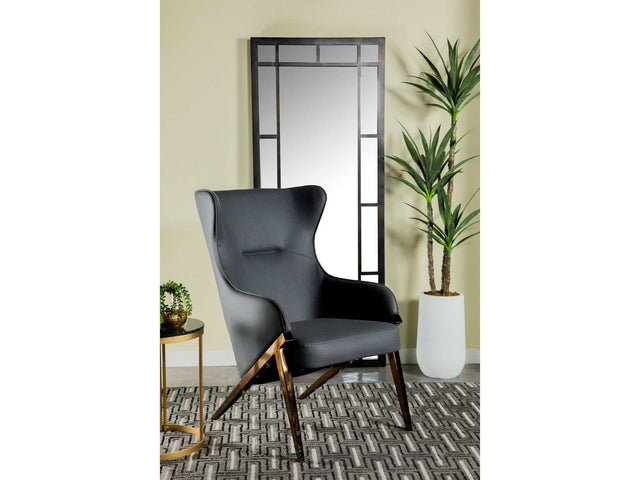 Bozarro Slate & Bronze Accent Chair - Ornate Home