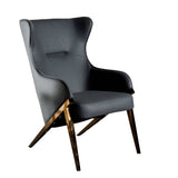 Bozarro Slate & Bronze Accent Chair - Ornate Home