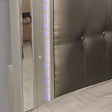 Brachium Silver Queen Bed - Ornate Home