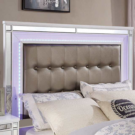Brachium White Eastern King Bed - Ornate Home